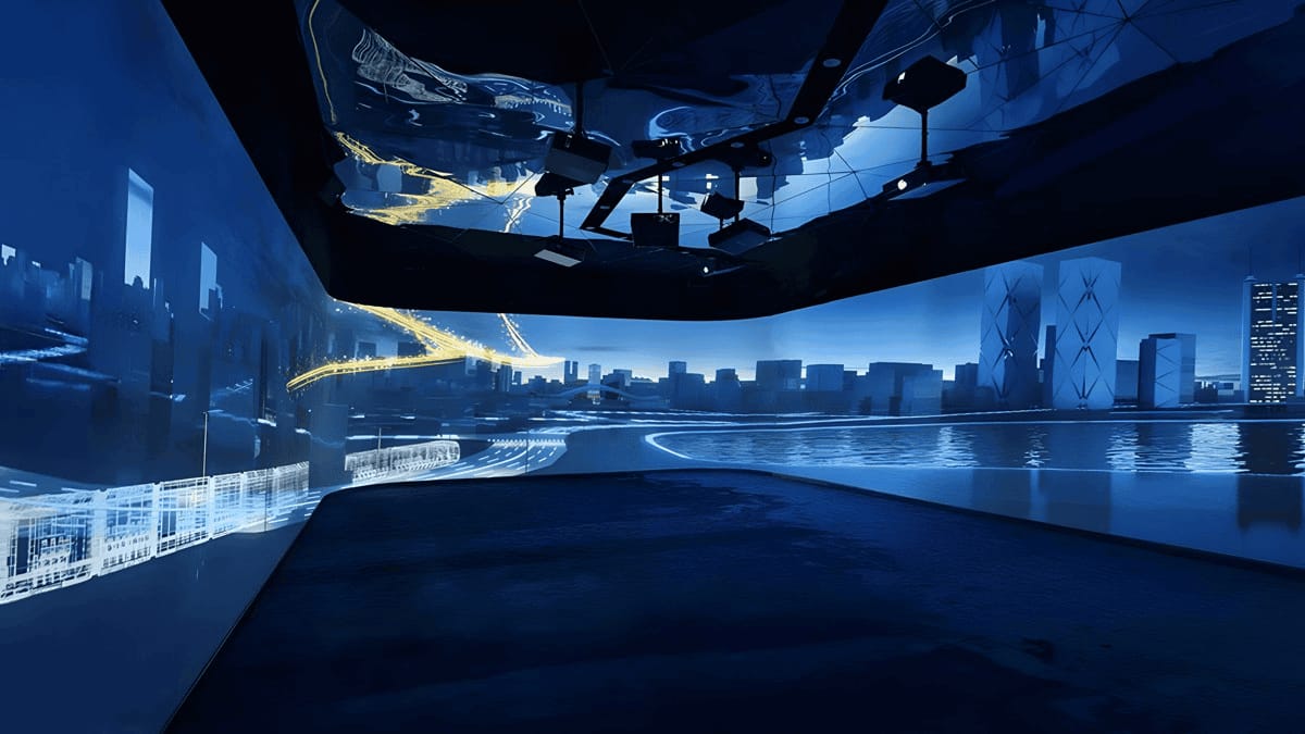 三折幕沉浸式cave-三折幕投影影院系統(tǒng)